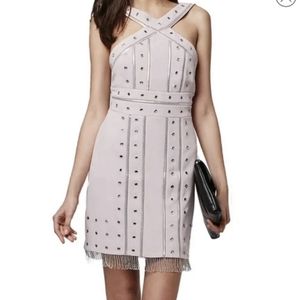 Topshop limited edition grommet chain mini dress NEW